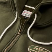 Red Canoe Full Zip Hoodie - Bronze Green