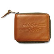 Red Canoe Leather Zip Wallet - Tan