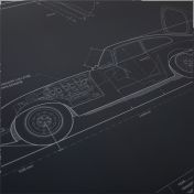 Limited Edition Jaguar E-Type Artwork (700 x 500mm)